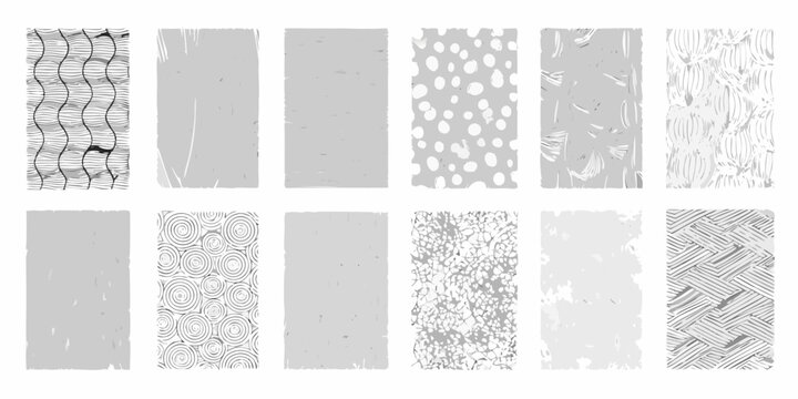 collection of twelve texture swatches vector swatch