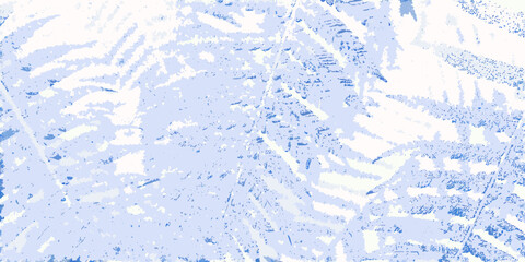 fern frond watercolor painting botanical nature blue © gita