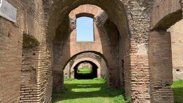 Grain Storage Building in Ostia Antica Ancient Granary
