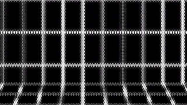 Innovative hexagonal data grid texture. Abstract technology background featuring glowing futuristic honeycomb mesh for tech brands. 4K.