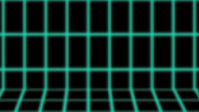 Pro-grade hexagonal data grid animation. Immersive abstract technology pattern for sci-fi HUD or cyber defense interface. 4K loop.
