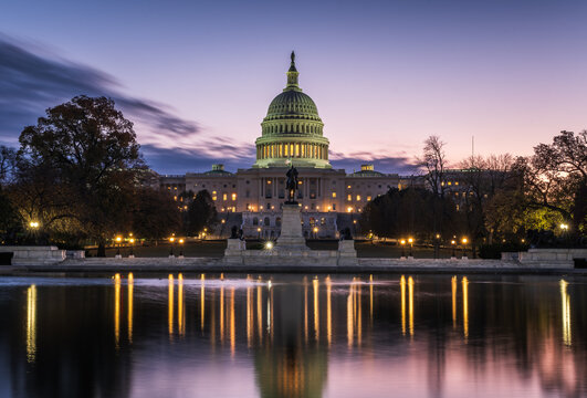 The U.S. Capitol Building, a landmark building in Washington, D.C.