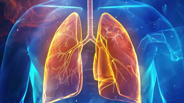 Human lungs are core paired respiratory organs responsible for gas exchange, oxygen intake and carbon dioxide emission inside the human respiratory system. 