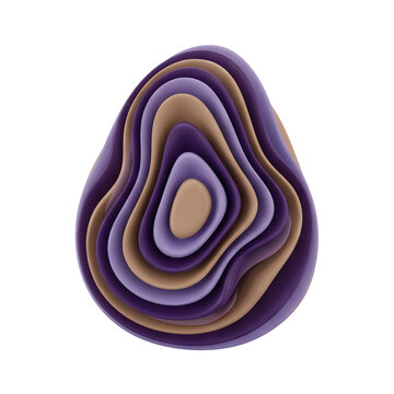 Abstract Layered Organic Shape