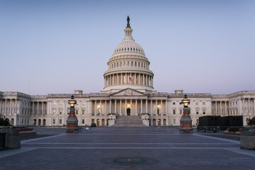 Fototapeta premium The U.S. Capitol Building, a landmark building in Washington, D.C.