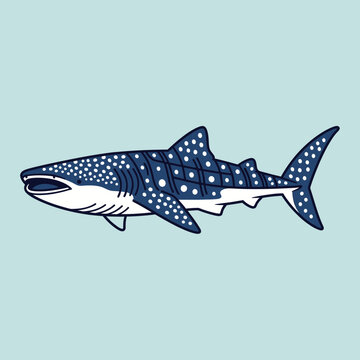 Spotted Whale Shark Ocean Creature.