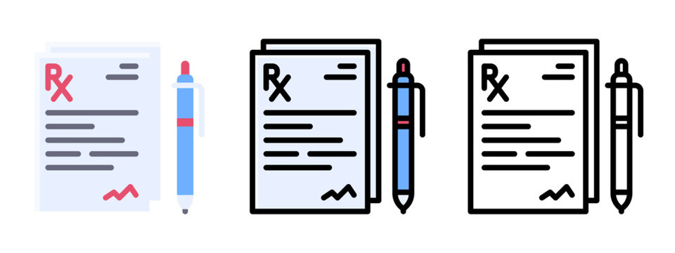Prescription Paper Doctor Written Medicine