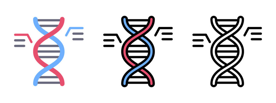DNA Genetic Material Strand Icon