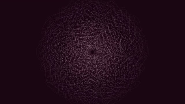 Rose Pink Cymatic Sacred Geometry Loop 4K &mdash; Meditation Mandala Background
