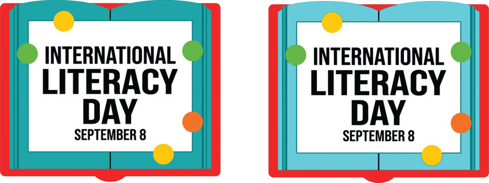 International literacy day september 8th educational poster
