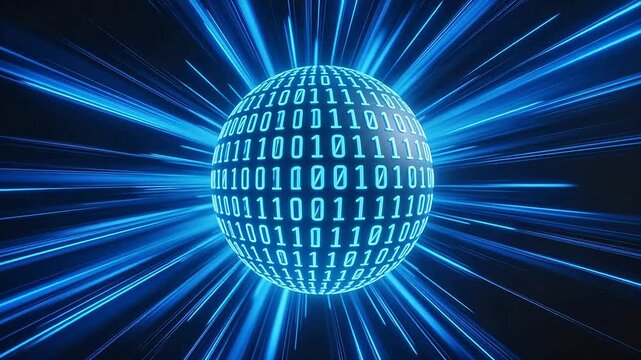 Binary sphere with light rays