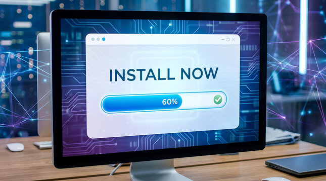 clean software installation pop-up window displaying the text &ldquo;INSTALL NOW&rdquo;