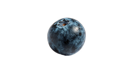 Single fresh ripe blueberry organic juicy sweet berry fruit on transparent background © novasel-png