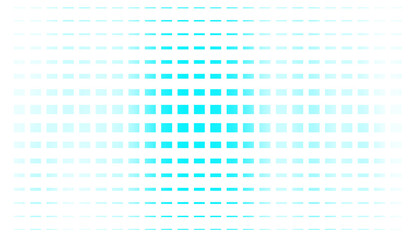 Fototapeta premium Gradient blue pixel pattern on white background modern digital design element geometric shapes