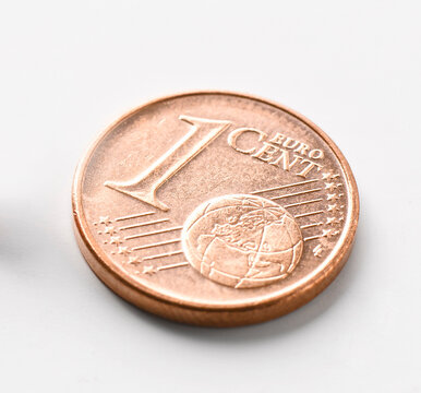 1 Euro Cent, close-up
