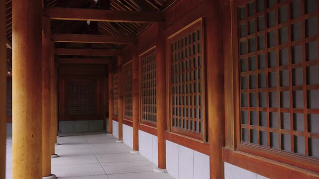 Japanese Temple, Hokkaido Shrine Walls in Sapporo City
