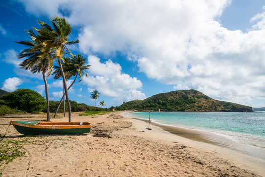 Idyllic view of Cockleshell bay, St. Kitts and Nevis, Caribbean