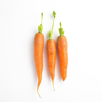 Three carrots in a row