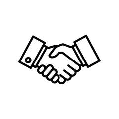 Obraz premium Handshake business agreement icon