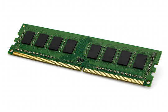 Close-up of a ram stick on white background 