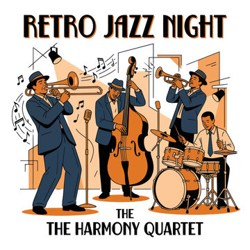 Retro Jazz Night: Harmony Quartet Performing Live