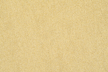 Fototapeta premium Beach sand background texture – top view of seamless flat sand surface. Brightly lit and sunny. Image is ready to be tiled to create a much larger image or higher resolution background.