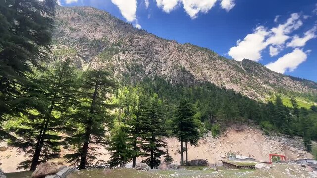 Majestic Mountain Peaks in Kalam Valley Pakistan | Scenic Nature Travel Footage

