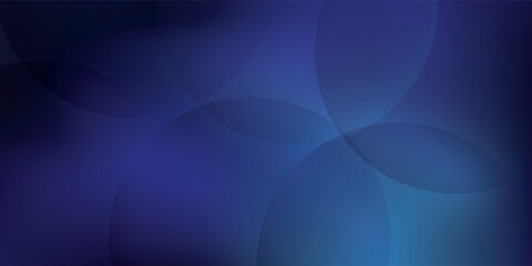 Obraz premium Abstract background vector circle shapes with gradient blue ocean and deep blue color. Minimalist design for walpaper.EPS 10.