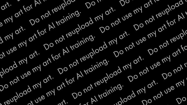 イラスト転載、AI学習禁止を英語で記載してるウォーターマークです