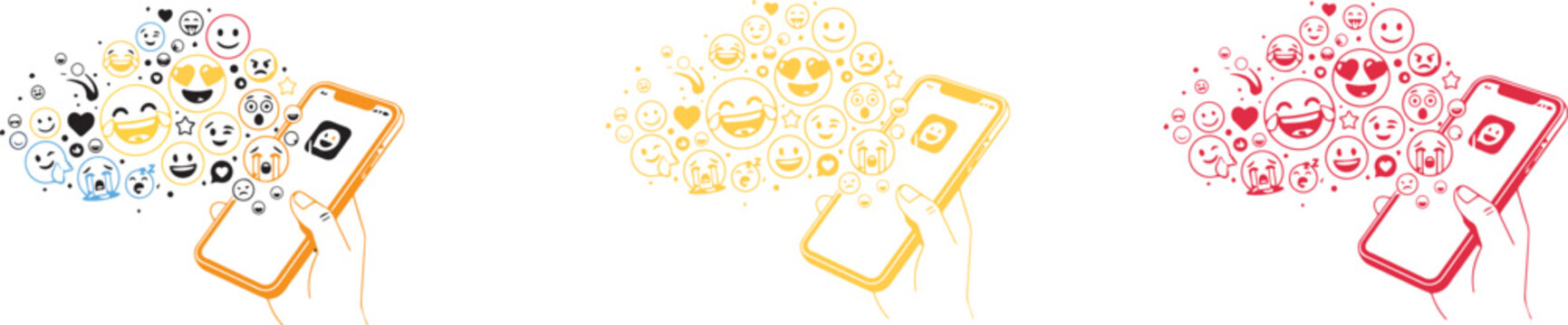 Smartphone emojis and social media reactions