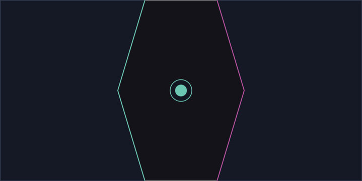 Geometric diamond shape graphic design element for abstract digital interface visual assets.