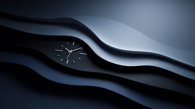 Abstract clock in dark waves