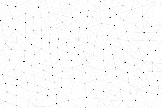 geometric plexus pattern on white background dots