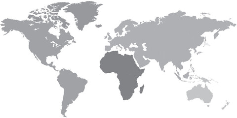 Fototapeta premium Flat Design World Map Geography Illustration