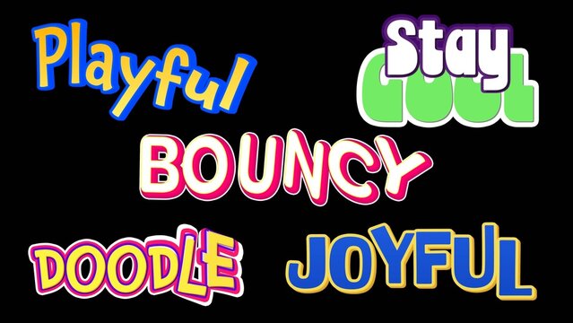 Playful Bounce Title Animation