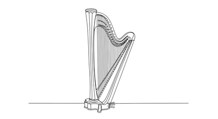 Fototapeta premium Harp instrument musical instrument string instrument orchestral