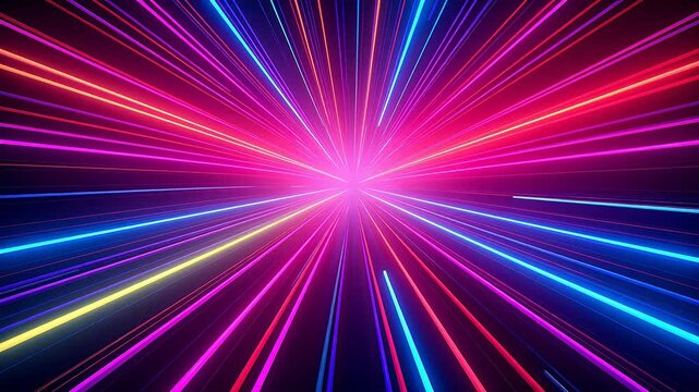 Digital neon light cyber space abstract background