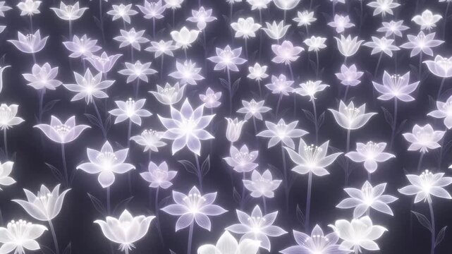 Healing Through Nature Light dreamy botanical illustration with glowing flowers and soft luminous petals, healing through nature light creating a peaceful wellness atmosphere, healing through nature 
