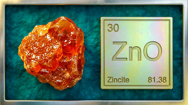 Raw Zincite Irregular Crystal Fragment Deep Orange-Red Transluce
