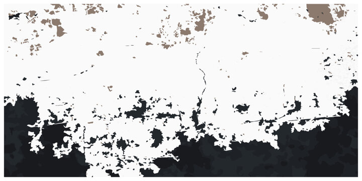 Abstract black grunge background featuring a vintage ink splash pattern, dirty paint splatter texture, and a dark artistic border frame illustration