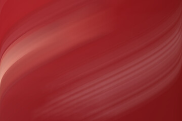 Obraz premium Abstract red background with soft flowing wave lines