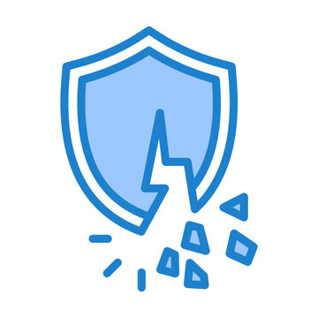 Trust Fall Icon - Duotone Blue Color