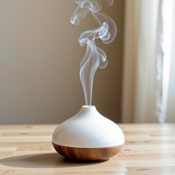 Minimalist Essential Oil Diffuser Serene Setting