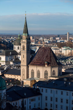 The Franciscan Church, Franziskanerkirche is one of the oldest churches in Salzburg, Austria