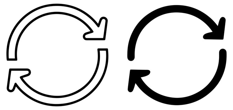 sync refresh reload vector icon set