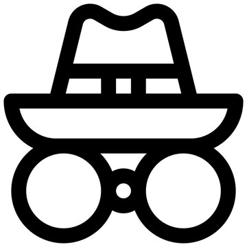 Spy. Editable stroke vector icon.