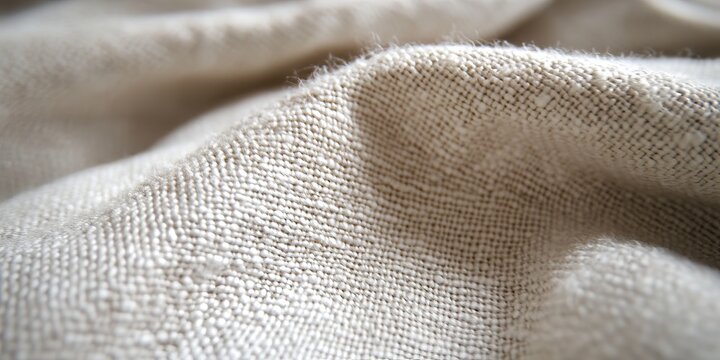 Gentle Canvas Surface with Unbleached Textured Cloth Backdrop, Soft Light and Neutral Palette