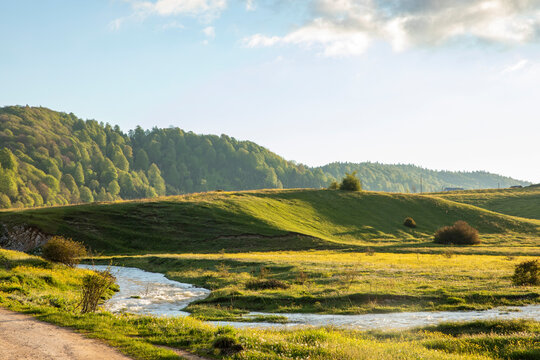 Beautiful landscape with river