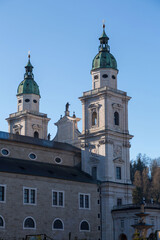 Fototapeta premium The Salzburg Cathedral or Dom zu Salzburg in the old town Salzburg, Austria
