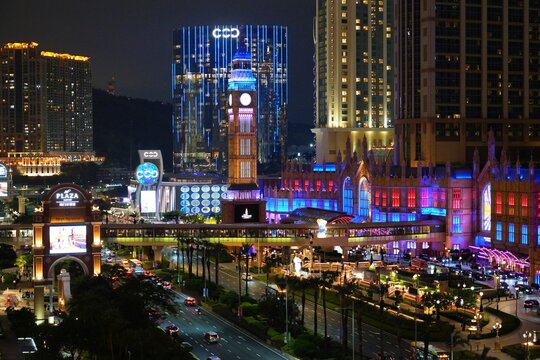 MACAU, CHINA - NOVEMBER 13, 2025: The Londoner Macao casino resort and shopping mall in Macau, China. It is one of Cotai Strip casinos.